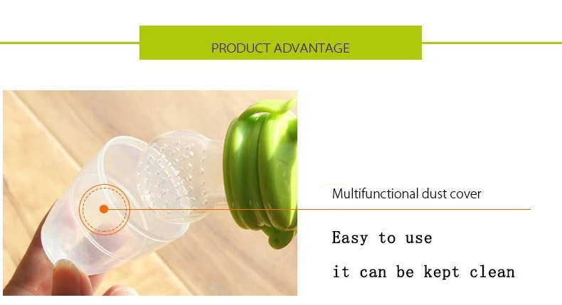 Big Mouth Infant Pacifier Silicone Baby Fruit Pacifier With Handle