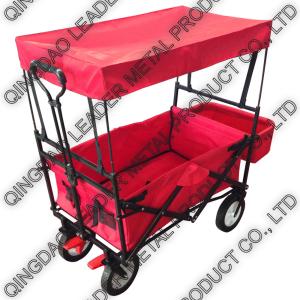 Quality Folding Utility Wagon with Canopy &amp; Back Bag - TC1011WD ETBS wholesale