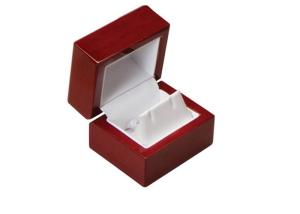 Quality Elegant Style Wooden Jewelry Box Logol Painting Square Environmentally Friendly wholesale