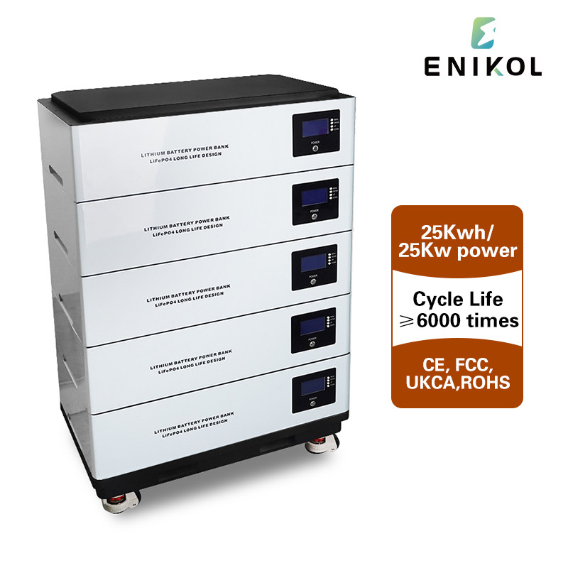 Stackable LiFePO4 Batteries 48v Solar Energy Storage Lithium Ion Built In BMS