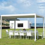 Aluminum Louvered Pergola Sunshade Pergola Metal Pergola With Retractable Roof