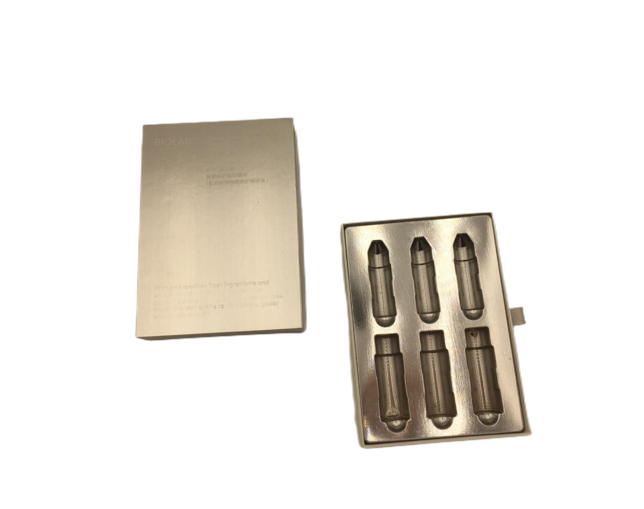 Brand custom skin care product essence packaging box with better texture packaging