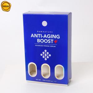 Quality Custom Serum Paper Box For Beauty Care Products Royal Blue Paper Box wholesale