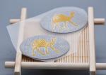 Toothbrush Effect Silicone Heat Transfer Labels Custom For Clothing