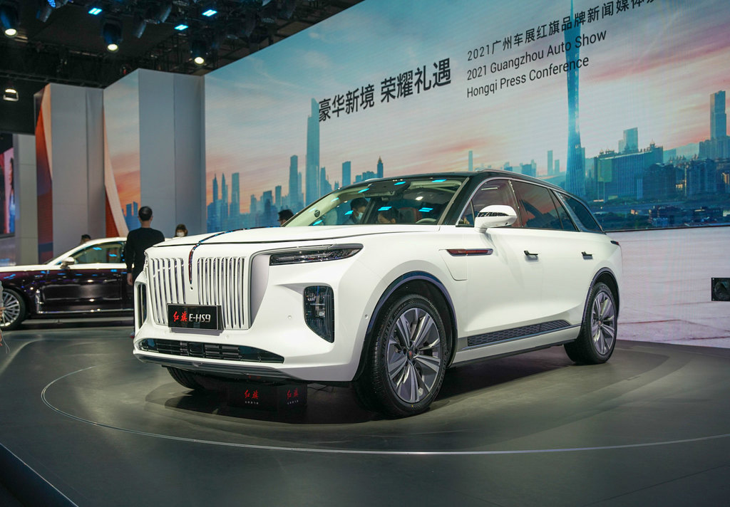 New Car Smart Electric Car 100 % New Car High -speed Hongqi E-HS9 2022 690km Qixiang Six-seater