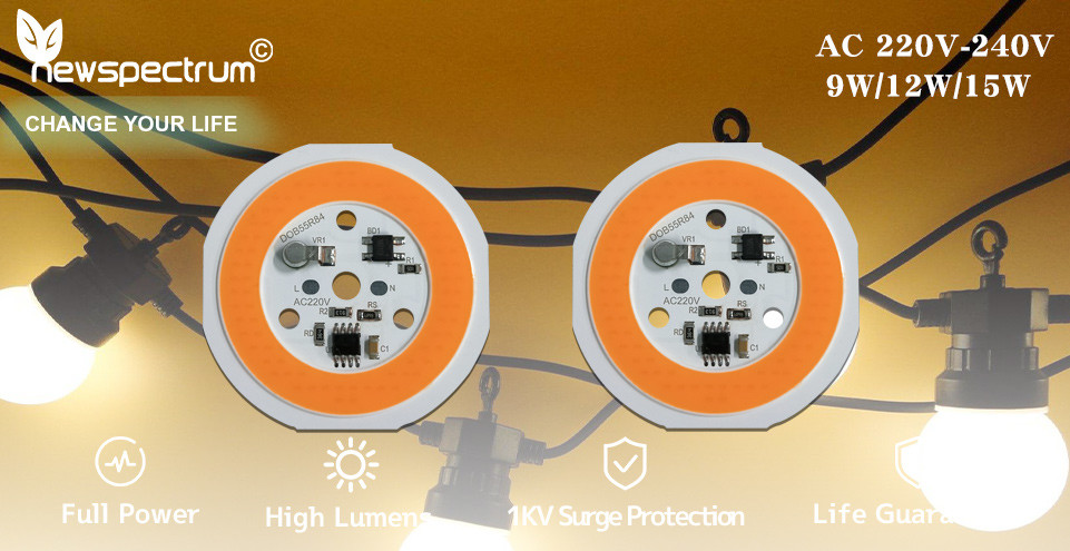 Driverless LED COB Chip High Brightness 240V Warm White Led Module