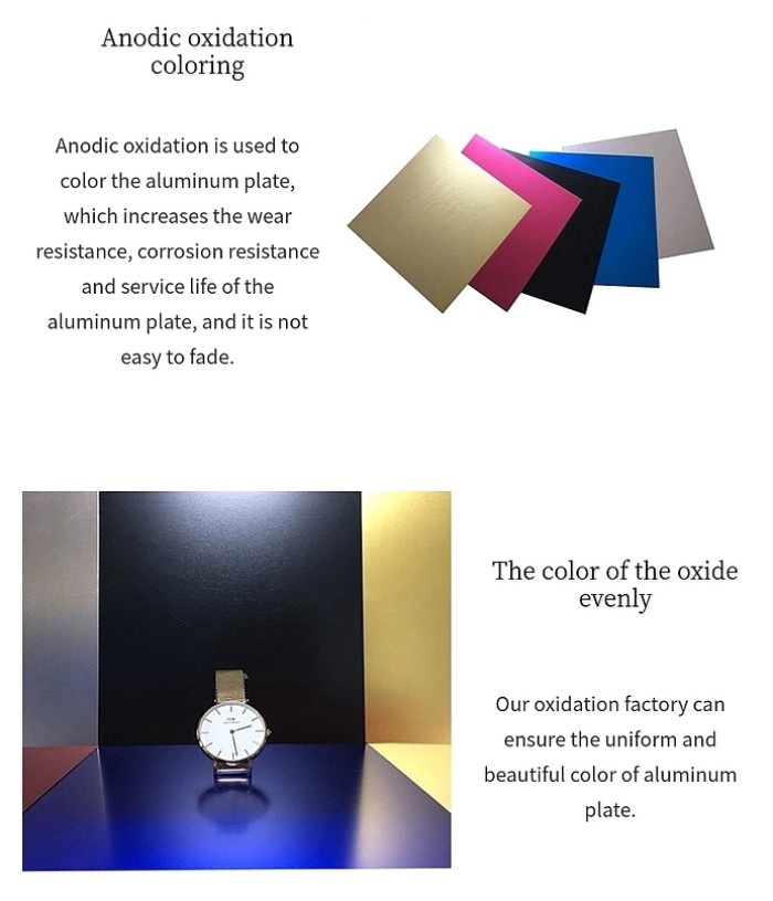 5052 H32 H38 Colorful Rainbow Textured Anodized Stamped Decorative Aluminium Sheet