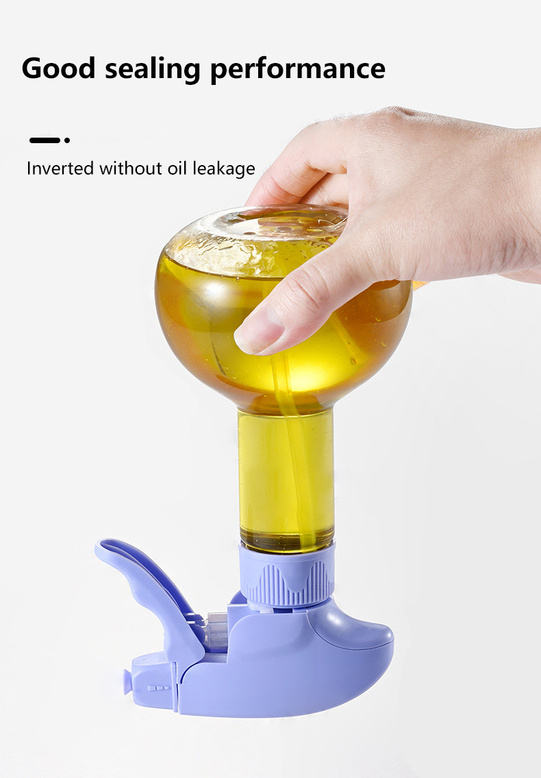 Round 250ml Reusable Cooking Oil Spray Bottle Pp Pet Liquid Container Trigger