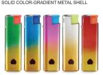 Europe Standard Refillable Disposable Metal Gold Electronic Gas Lighter for