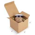 Custom Recycled Folding Kraft Paper Gift Craft Chocolate Square Packaging Boxes