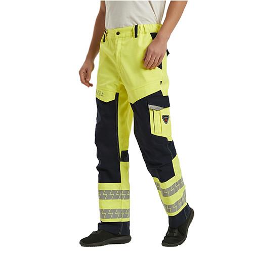 Cheap HIVIS Color Rich Cotton Blended Anti Statics Fire Proof Work Trousers With Multi Pockets for sale