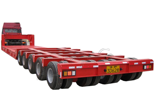 Manufacture 150 ton 4 Row 8 Axles Semi-Trailer for Heavy Duty Equipment Transportation