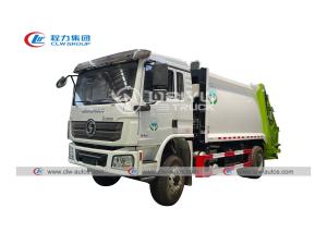 Quality Shacman 6wheelers Diesel Engine 14cbm Rear Loader Refuse Compactor Truck wholesale
