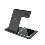 Black 10W QI Wireless Charging Pad No Led Display Fast Charging