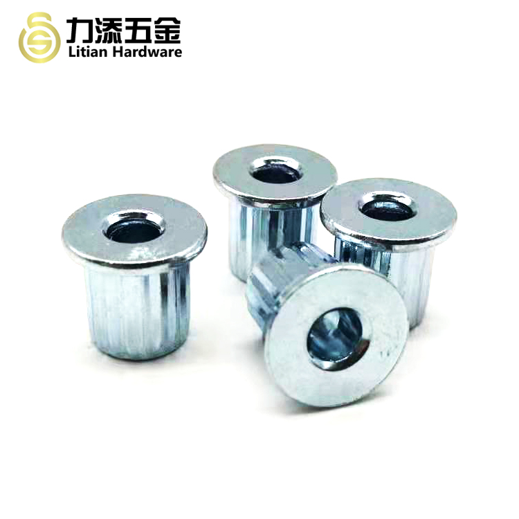 Hex socket T head cap screw black zinc plated sleeve connector fix bolt