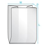 Plastic Cellophane LDPE HDPE Side Gusset Bags Resealable Clear Flat