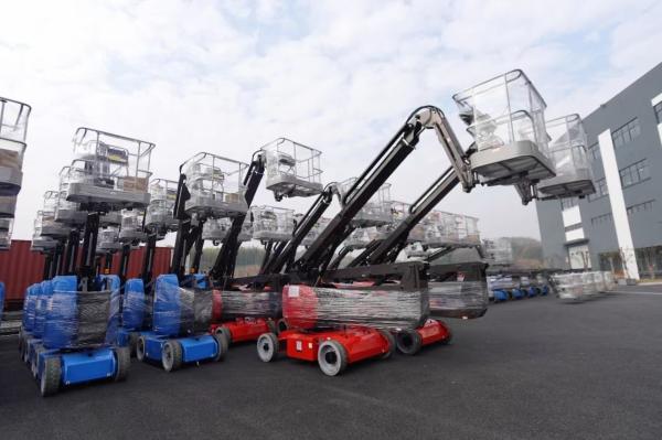SNSC 14m 21m Telescopic Articulated Boom Lift Hydraulic Manlift / Aerial Work