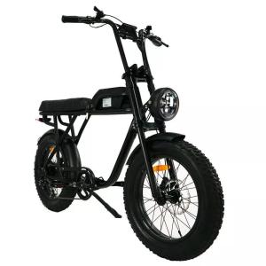 Quality Customisable 48V 1000W Vintage Electric Motorbike with 20&quot; Wheels and Large Size Tyres Beach Bikes Cruisers wholesale