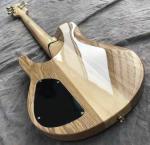 Custom Grand Guitar Bass 5 String Bass Elm Body Fingerboard Inlay Acoustic Steel