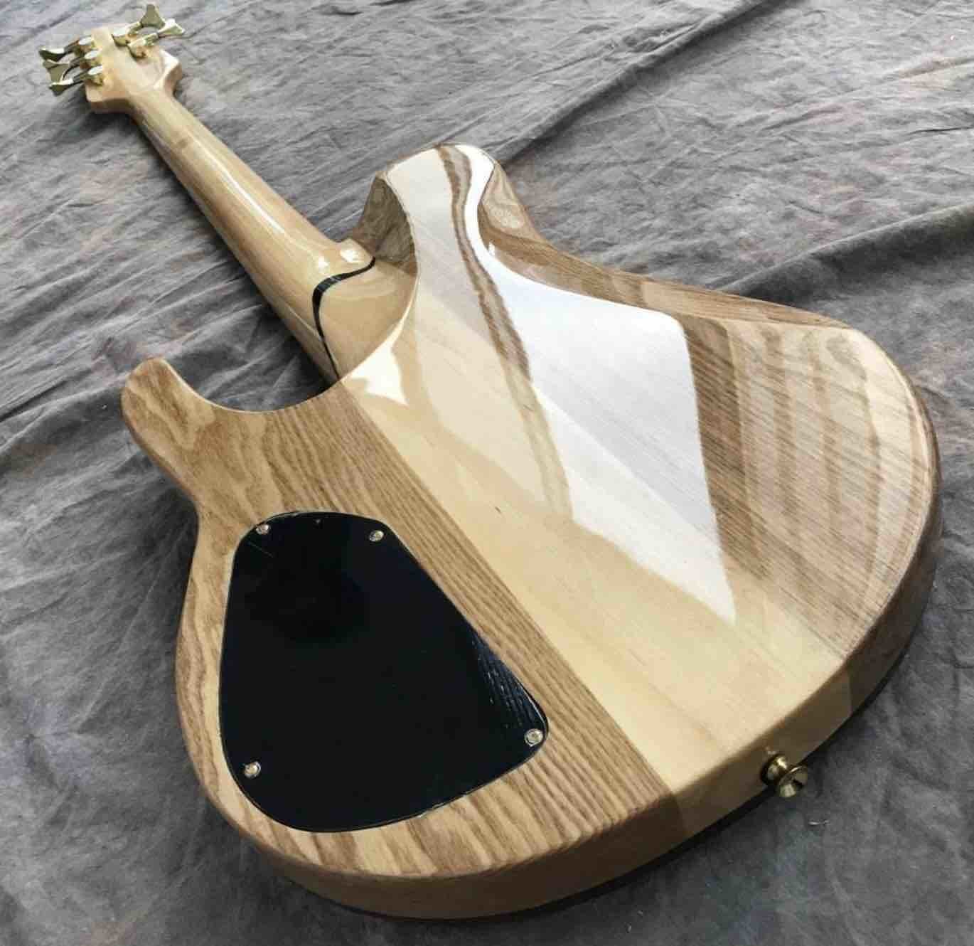 Custom Grand Guitar Bass 5 String Bass Elm Body Fingerboard Inlay Acoustic Steel String Guitars Acoustic Guitar