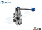 Butt - Weld Stainless Steel Sanitary Valves DN15 - DN300 With Pull Handle