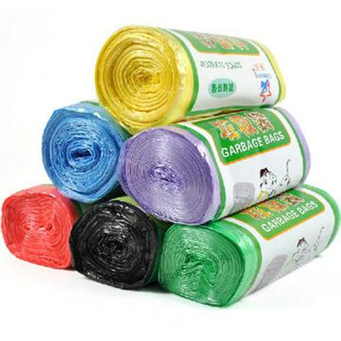 Non Toxic PLA Biodegradable Garbage Bags , Eco Friendly Flat Compostable Waste Bags