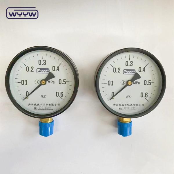 Black steel case Water Pressure Test Gauge Natural Gas MPa Bar Psi Water