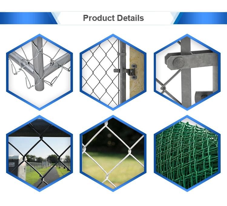 6FT Tall 25m Length/Roll Steel Chain Link Fencing For Garden