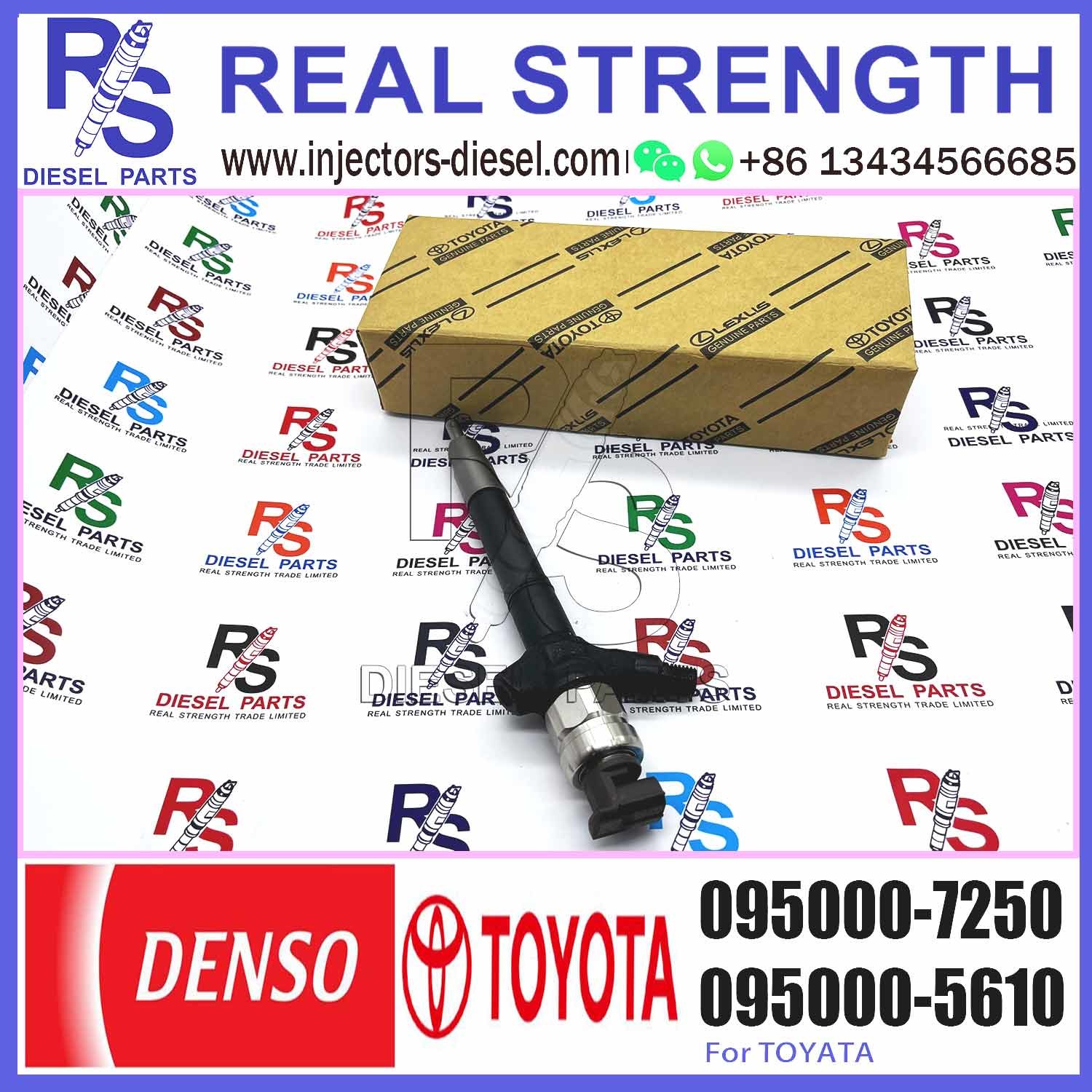New Injector 0950007250 095000-7250 23670-0R160 23670-0R110 Diesel Injector DCRI107610 7250 for Toyota Avensis 2.2 D 2AD