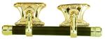 24K Gold Wooden Coffin Handle Wholesale Plastic Panel And Zinc Alloy Hinge SW-HG