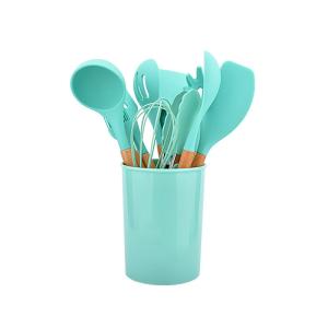 Quality Nonstick Food Grade Silicone Cooking Utensils Set Withstand High Temperatures wholesale