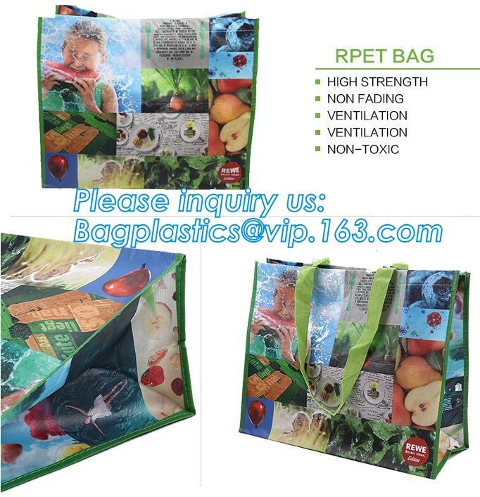 Fashion WaterProof PP Woven Laminated Handle Shopping Bag,fashion laminated reusable pp woven big shopping woven bag