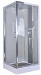 Square 900 X 900 Bathroom Shower Cabins White ABS Tray Chrome Profiles