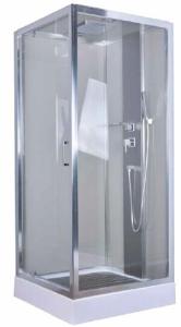 Quality Square 900 X 900 Bathroom Shower Cabins White ABS Tray Chrome Profiles wholesale