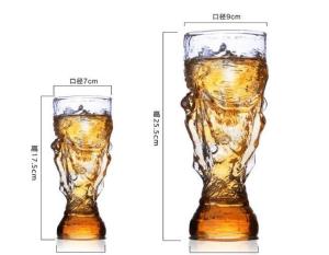 Quality Hercules cup glass beer cup Soccer World Cup Custom Cup Strong Beer Cup Drink Cup beer cup wholesale