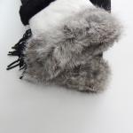 Wholesale customized cheap mitten winter leather gloves women sheepskin