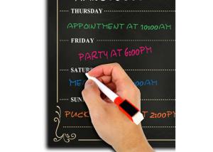 Quality Dry Erase Chalkboard Magnetic Weekly Planner, Kitchen Fridge Magnet Calendar wholesale