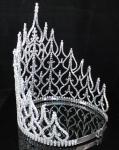 Clear rhinestone pageant crowns and tiaras wholesale crystall tiaras jewelry