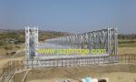 Galvanized ,Steel bailey bridge ,ZB200 ,Single Lane,span 30~60m. Acrow Bridge