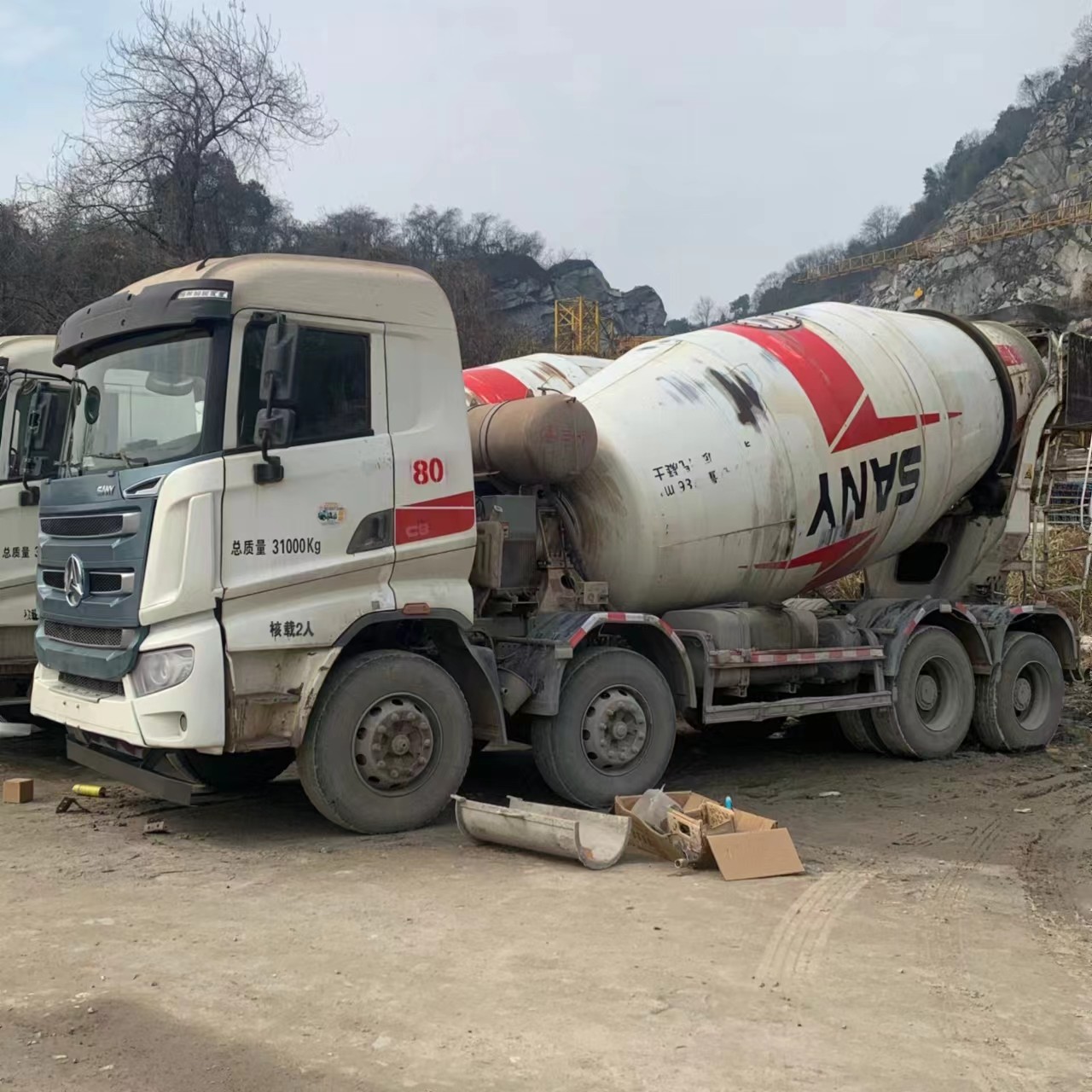 Used SANY 14 Cbm Concrete Mixer Truck Used Concrete Mixer