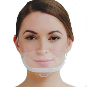 Quality Food Processing 14*5.5CM Transparent Plastic Mouth Mask wholesale