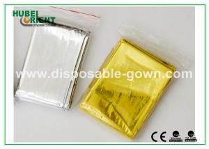 Quality Customized Silver Emergency Thermal Blanket / Waterproof Emergency Foil Blanket wholesale