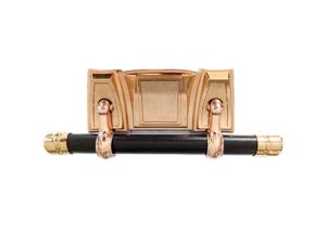 Quality Coffin Decoration Casket Swing Bar Funeral Polished Copper Color Customized wholesale