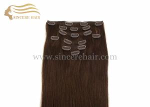 Quality Hot Sell 45 CM Full Set of 8 Pieces Clip In Remy Human Hair Extensions for Sale wholesale