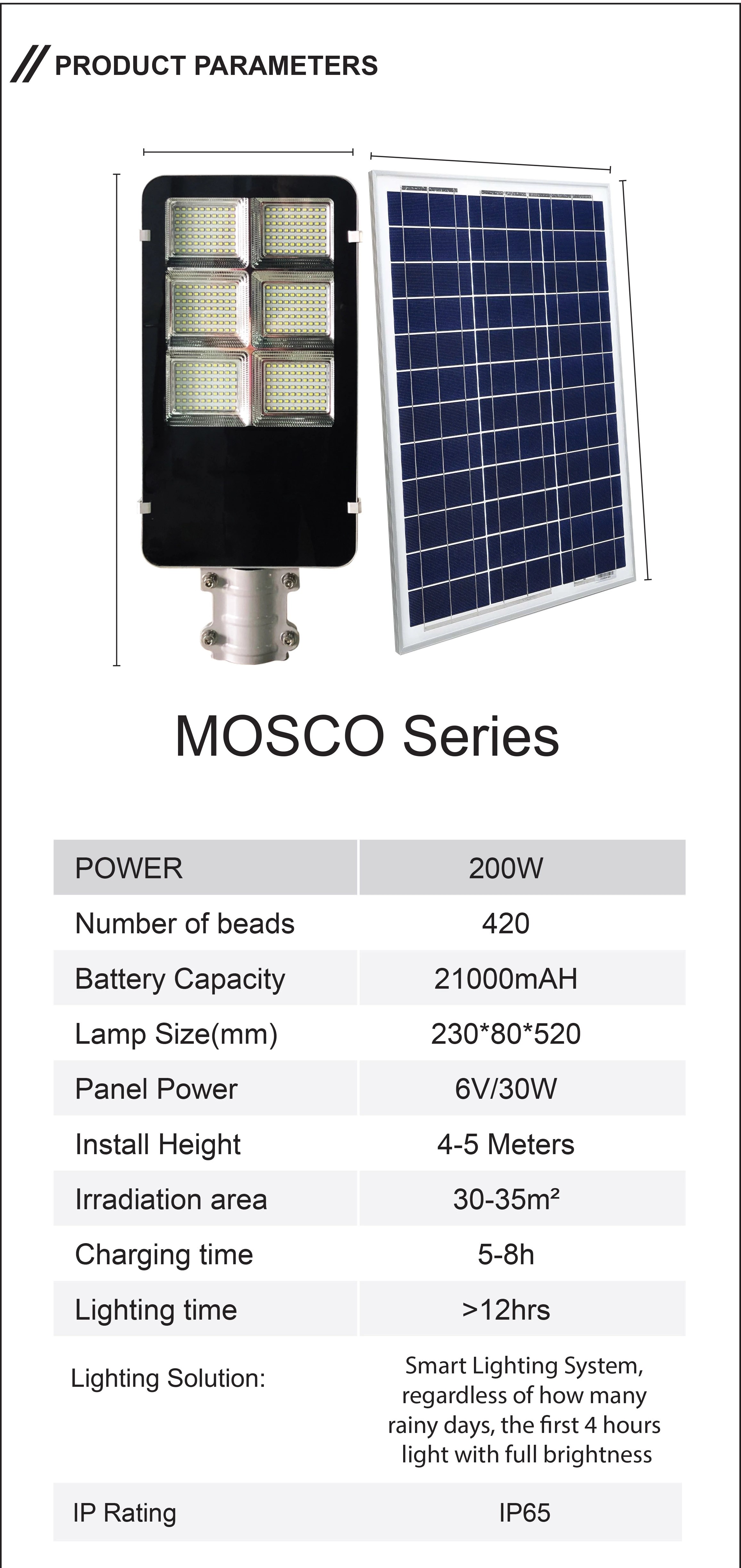 200w Solar Led Street Light , Outdoor Badminton Court Lighting With Diamond Reflector