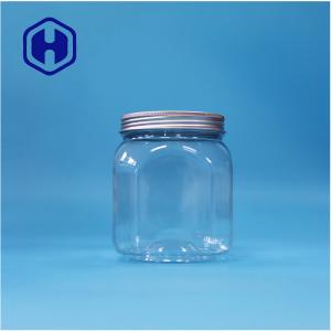 Quality Polygonal Shape PET Plastic Cookies Rock Candy Nuts Paper Jar Aluminium Lid wholesale