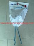 Extra Large Capacity White PE String Bag / Drawstring Pocket Simple And