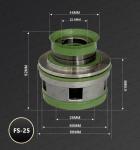 BERGMAN Replace Flygt Pump Seal 7698733 FS-25mm 2660 4630 4640 Metal Frame