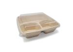 biodegradable disposable paper pulp takeaway food container lunch box