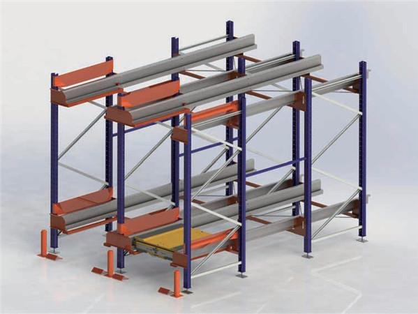 Dense pallet shuttle shelving systems for pharmaceutical factory with SS400/Q345B steel